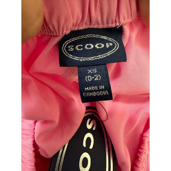 Scoop pink green one shoulder tiered maxi dress size XS - Picture 3 of 15